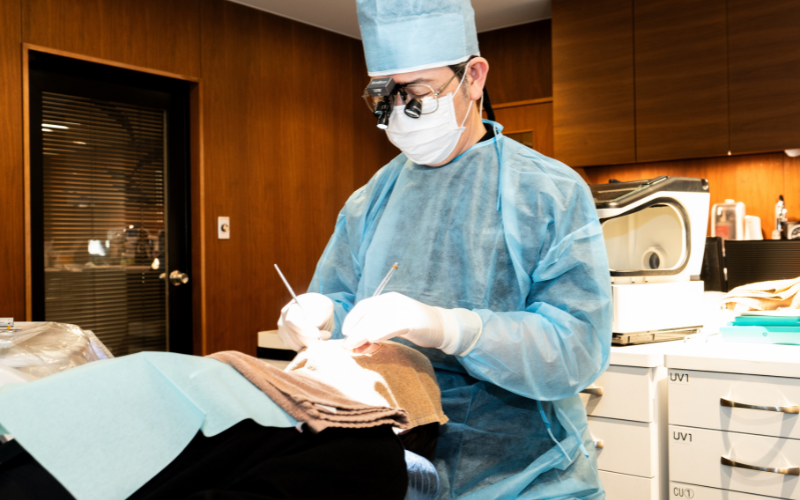 懸田先生の治療風景